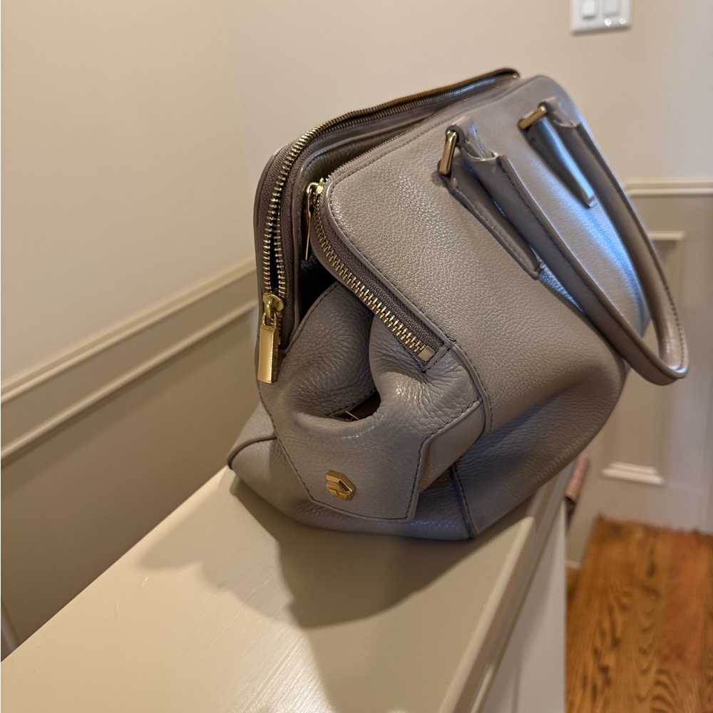 Tory Burch Gray Satchel Bag - Picture 4 of 9